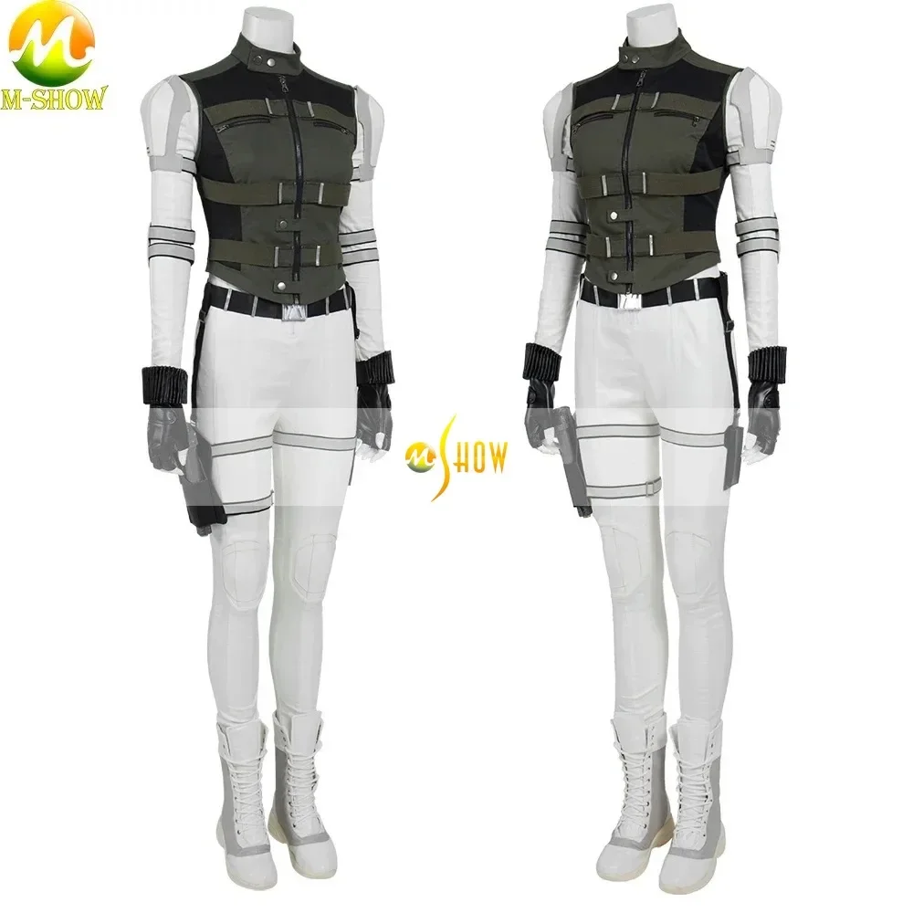 Widow Yelena Belova Cosplay Costume Jumpsuit Vest Yelena Belova White Suit for Halloween Women Outfit