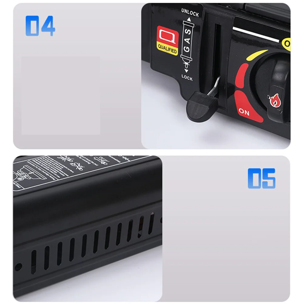 

1Pcs Outdoor Portable Thickened Stainless Steel Gas Stove Ignition Adjustable Heat Output Mini Camping Backpack Stove