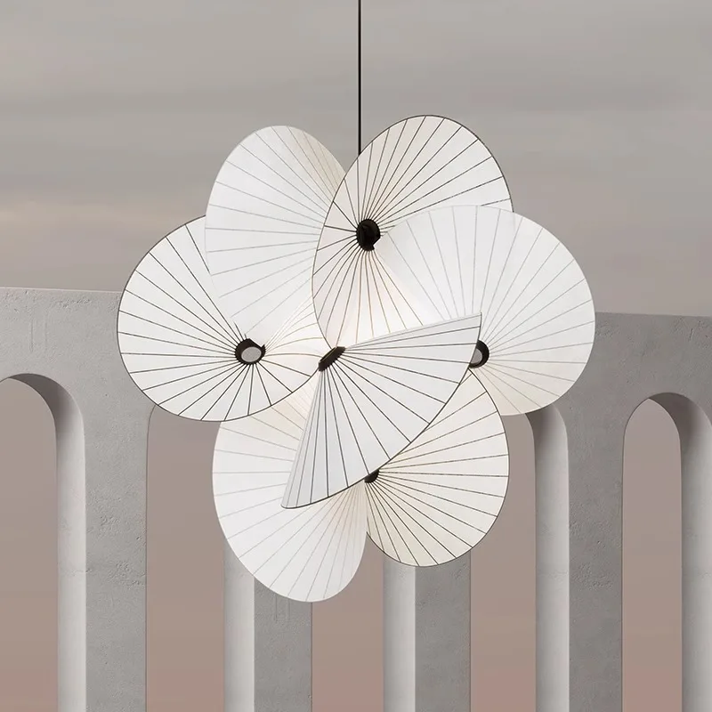 

Nordic Parlour Art Pendant Lamp Creativity Exhibition Hall Clothing Store Minimalist Restaurant Bedroom Fabric Lighting Fixtures