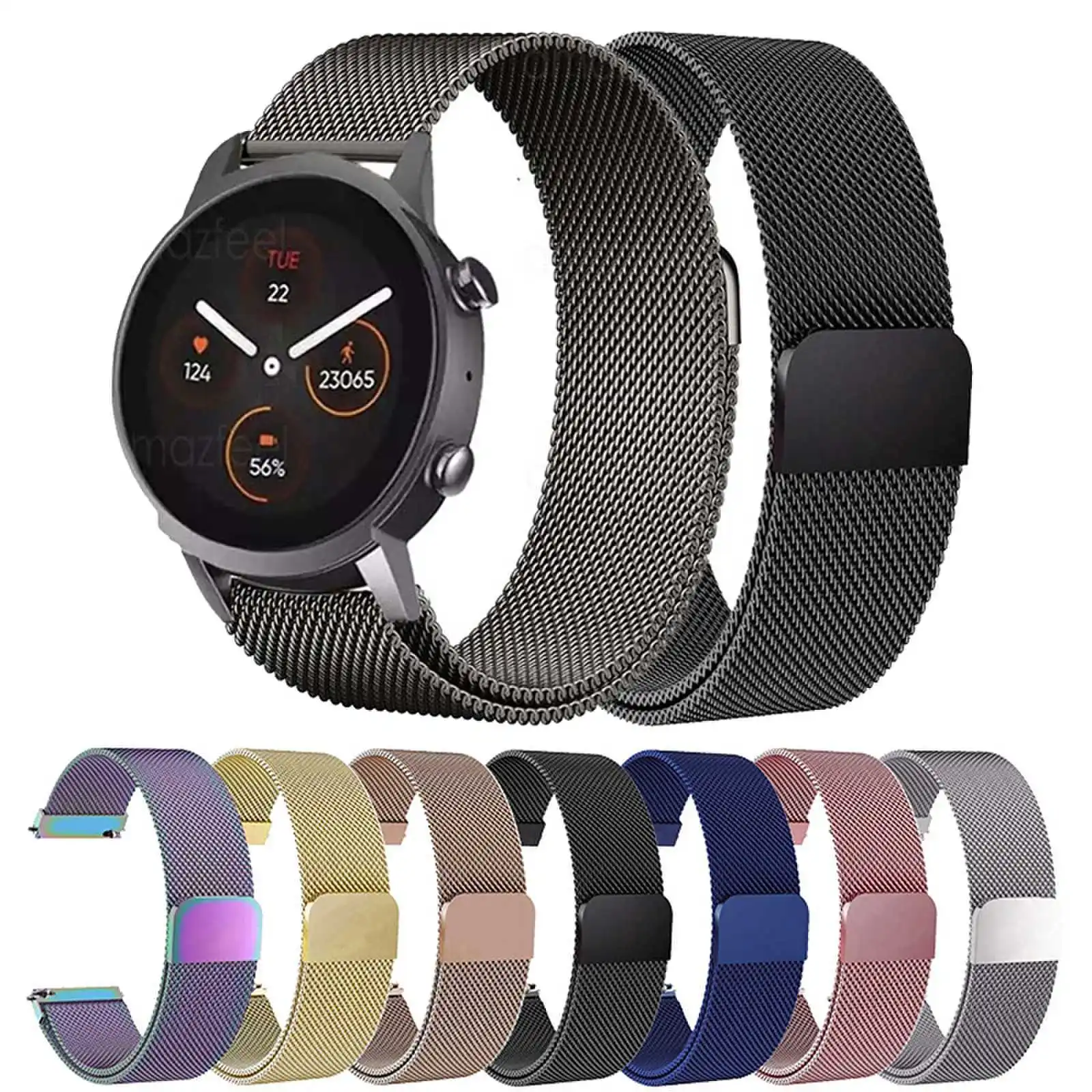 

Металлический ремешок для смарт-часов TicWatch Pro 3 GPS Ultra LTE 2020 2021