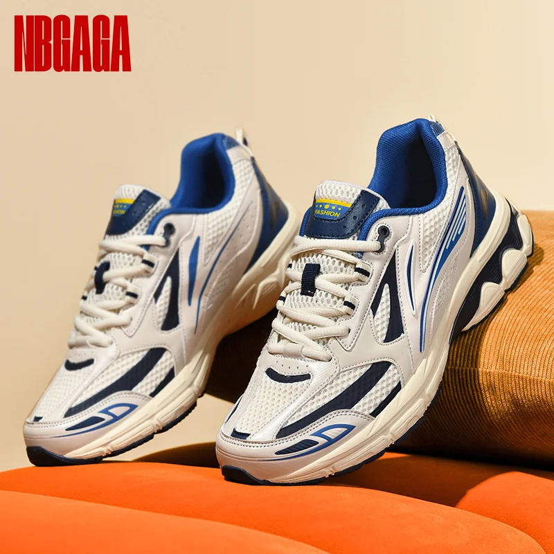 

Men's Running Shoes Retro Athletic Sneakers Lightweight Gym Training Shoes Casual Walking Shoes Lace-Up Comfortable Sport Shoes