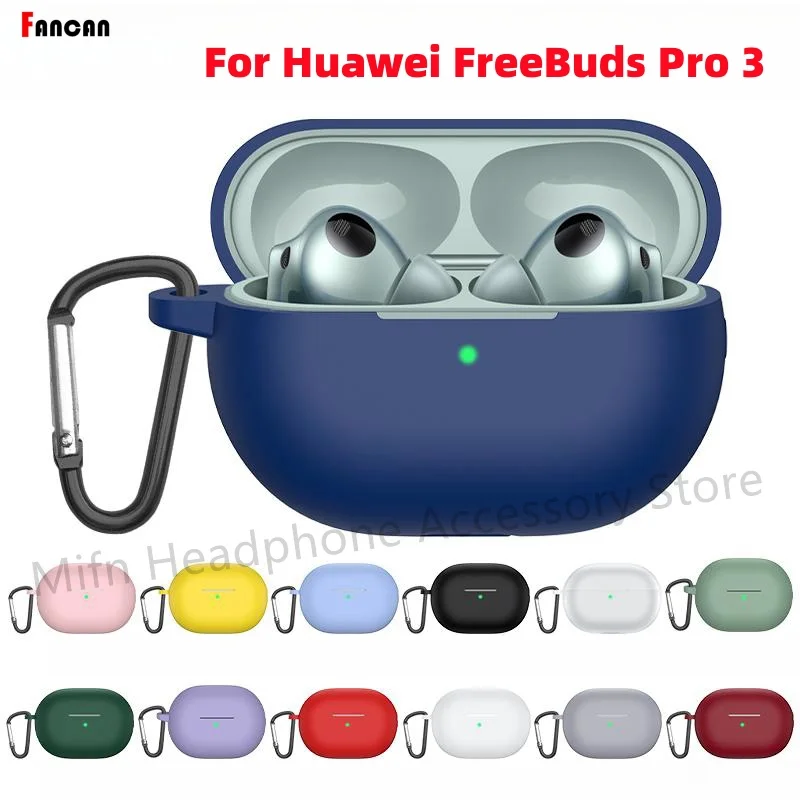 Чехол для наушников Huawei Freebuds Pro 3 с брелоком, новинка 2023, чехол для наушников 3D, силиконовый чехол для Huawei Freebuds Pro 3, чехол