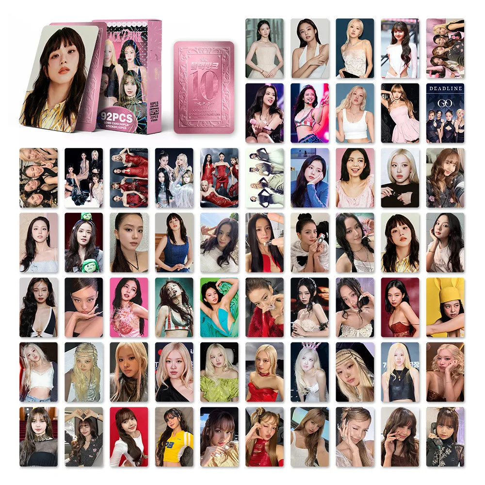 92Pcs 10th Lomo Cards Photocards HD Fans Collection Cards Decorative Present Gifts