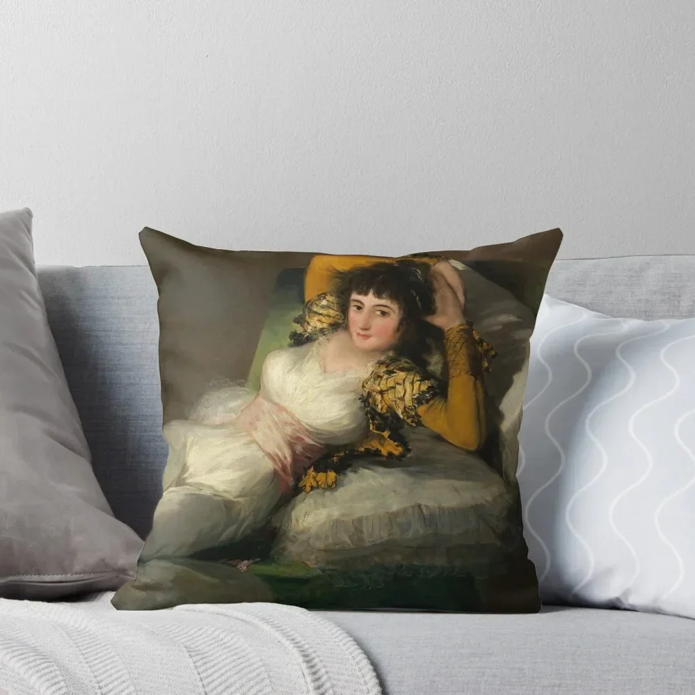 The Clothed Maja - Francisco Goya Throw Pillow Decorative Cushion Pillow Cases Decorative Decorative Sofa Cushion pillow