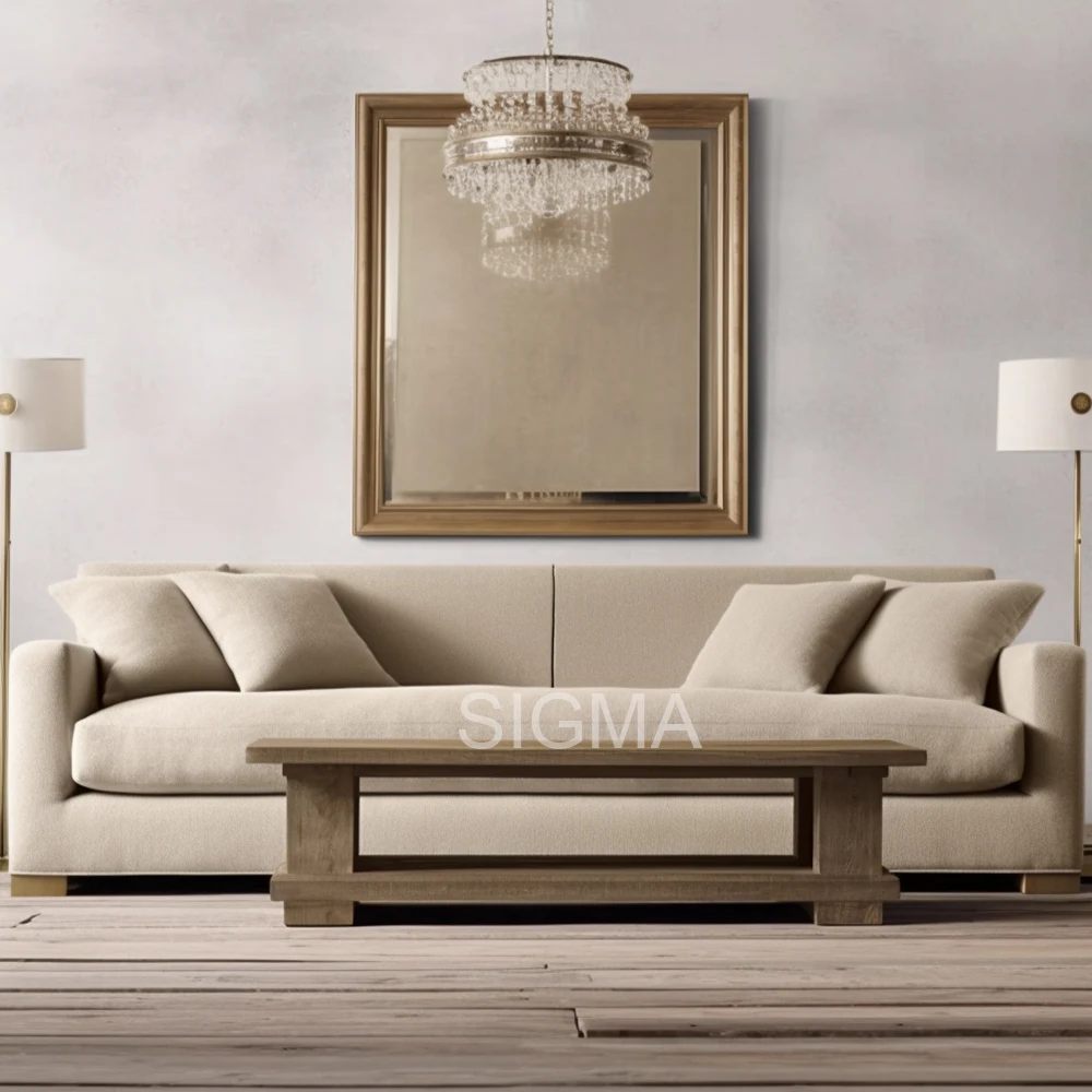 Modern Luxury Fabric Sectional Sofa Set Convertible Sponge Bed with Corner Feature for Indoor Living Room for Warehouse & Hotel