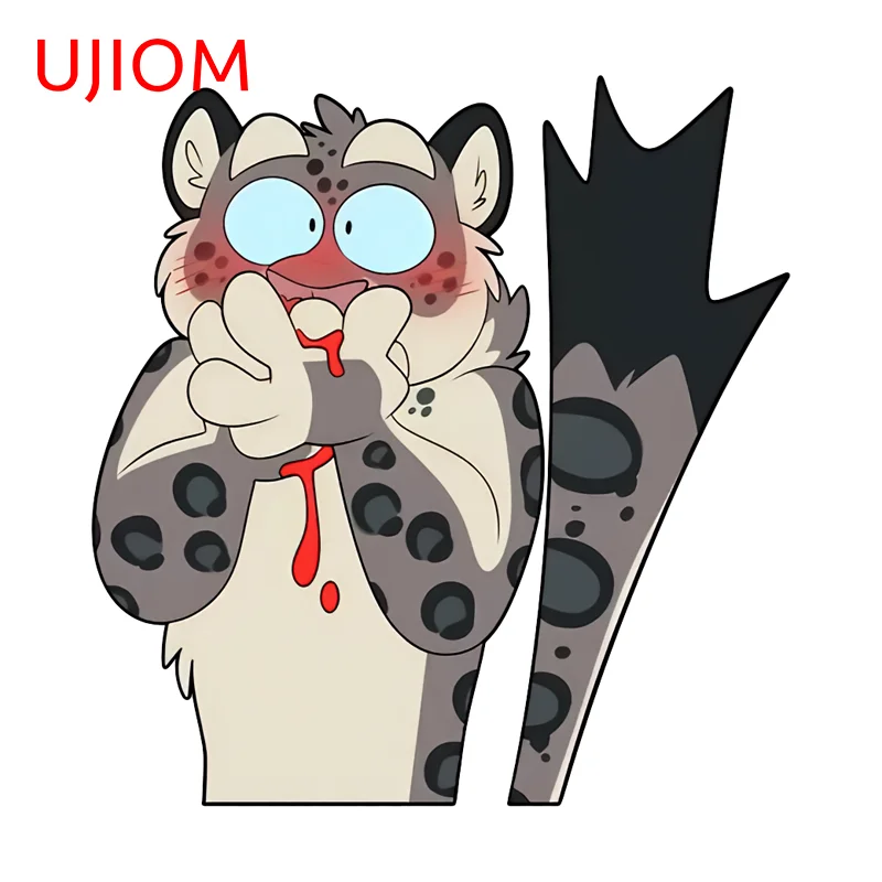 UJIOM Furry Super Cute Cartoon Wall Stickers Game Item Game Room Storage Flask Decals Waterproof Vinyl House Accessories
