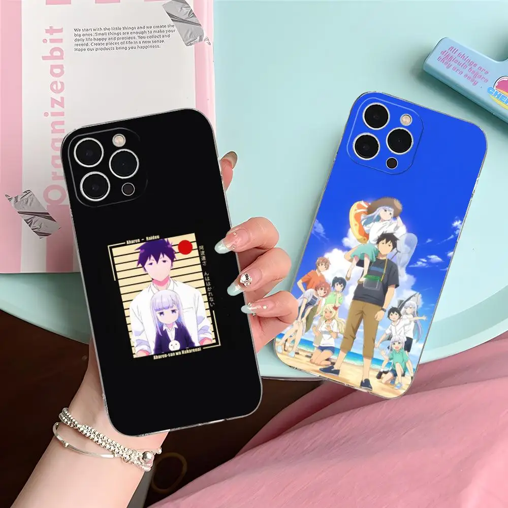 حافظة هاتف Hakarenai Aharen Reina لهاتف آيفون 16 15 14 13 12 11 X XR XS 8 6 Pro Max Plus Mini Clear Color واقية جميلة #3