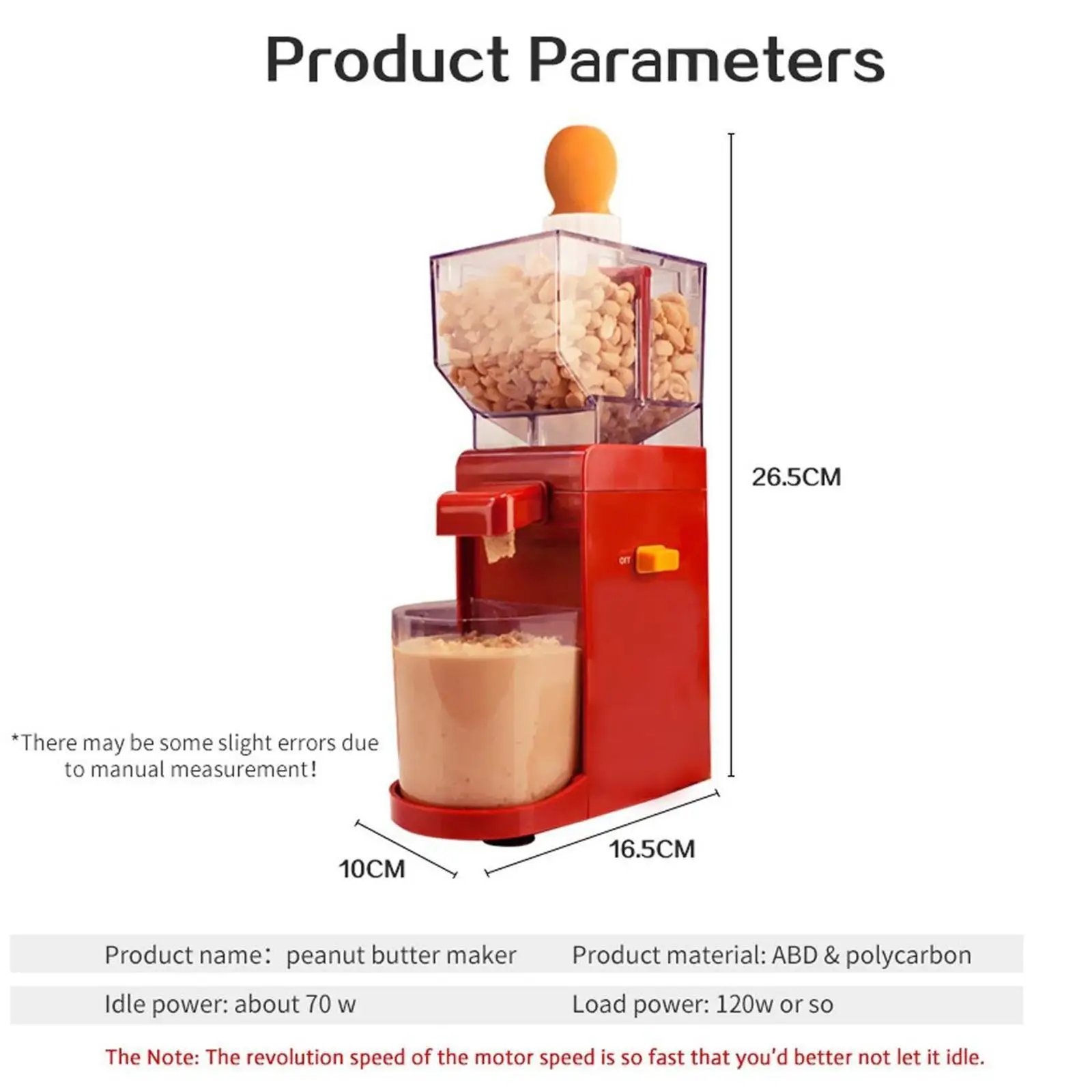 Peanut Butter Maker Nut Butter Food Processor for Milk Drinks Plant based