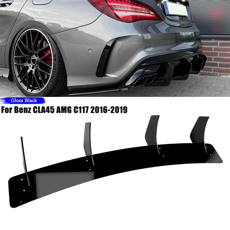 Car Rear Wing Spoiler Cover Rear Trunk Lid Boot Ducktail Spoiler Wings For Mercedes Benz CLA45 AMG C117 2016 2017 2018 2019