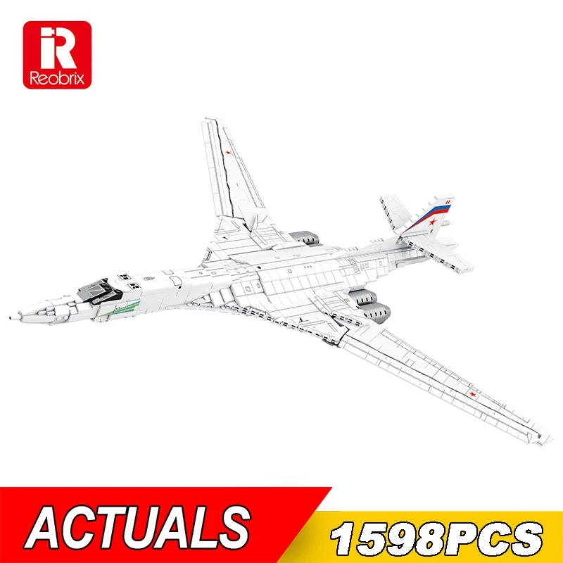 

NEW Military Russia Tu-160 White Swan Strategic Bomber Building Blocks Toys WW II Russia Soviet Air Force Plane Bricks Kids Gift