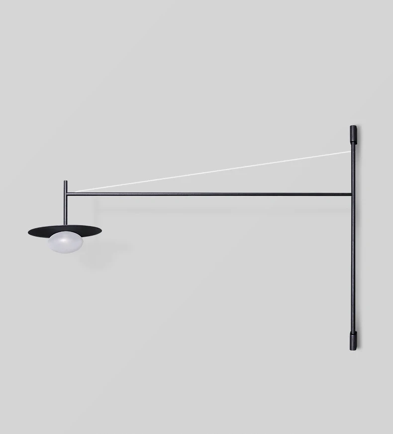 Minimalist Wall Light White Glass With Plug