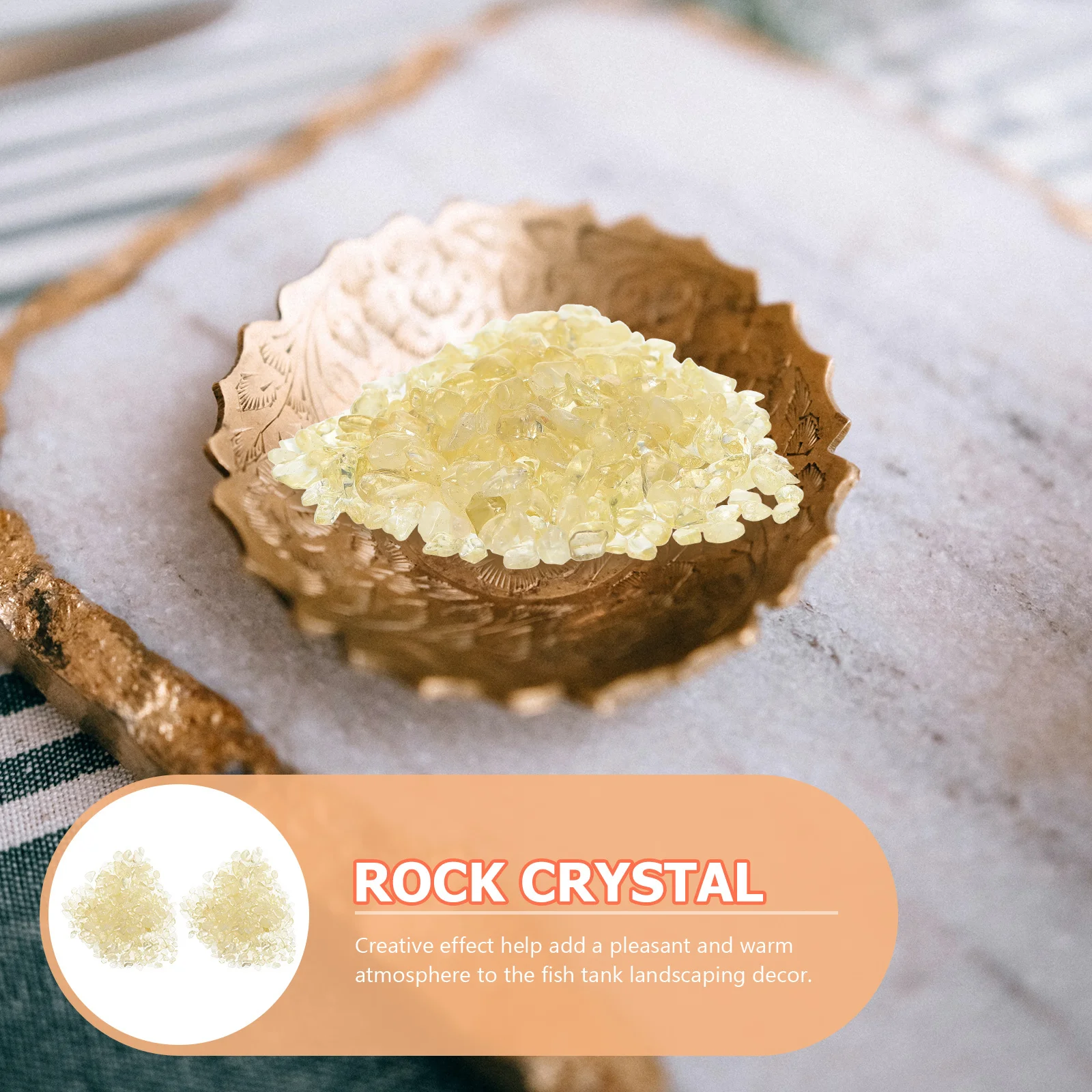 

2 Bags Fish Tank Crystal Stones Decorative Natural Aquarium Irregular Rocks Landscaping Supplies Natural Rocks