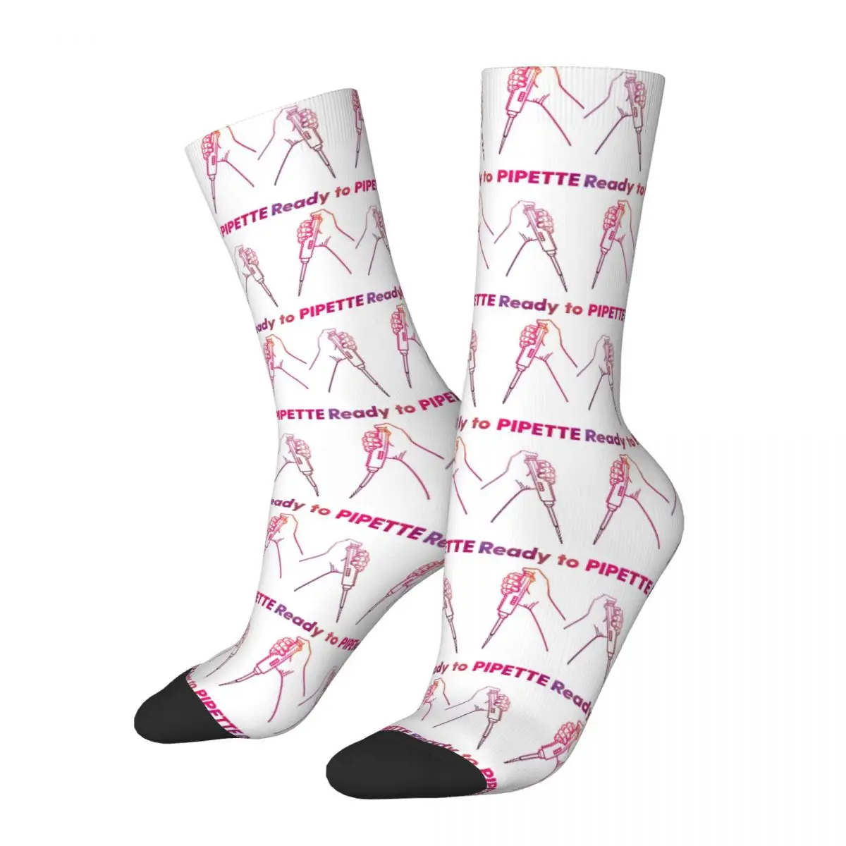 

Ready To PIPETTE Socks Harajuku Super Soft Stockings All Season Long Socks Accessories for Unisex Birthday Present