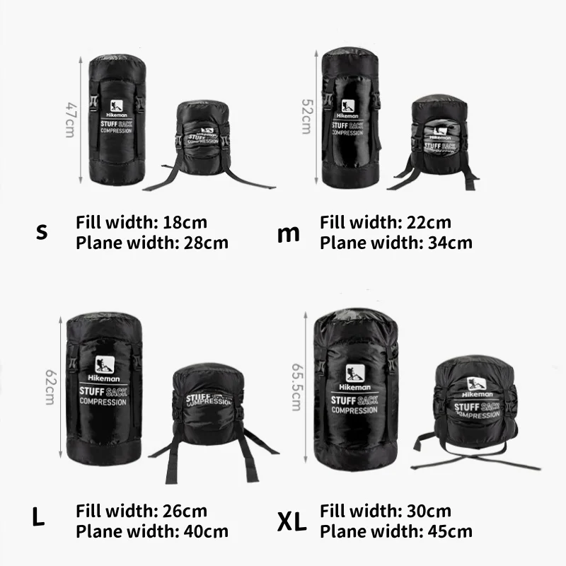 Outdoor Schlafsack Kompression Tasche Camping Reise Kleidung Lagerung Tasche Große Kapazität Tragbare Sachen Sack – Detail 1