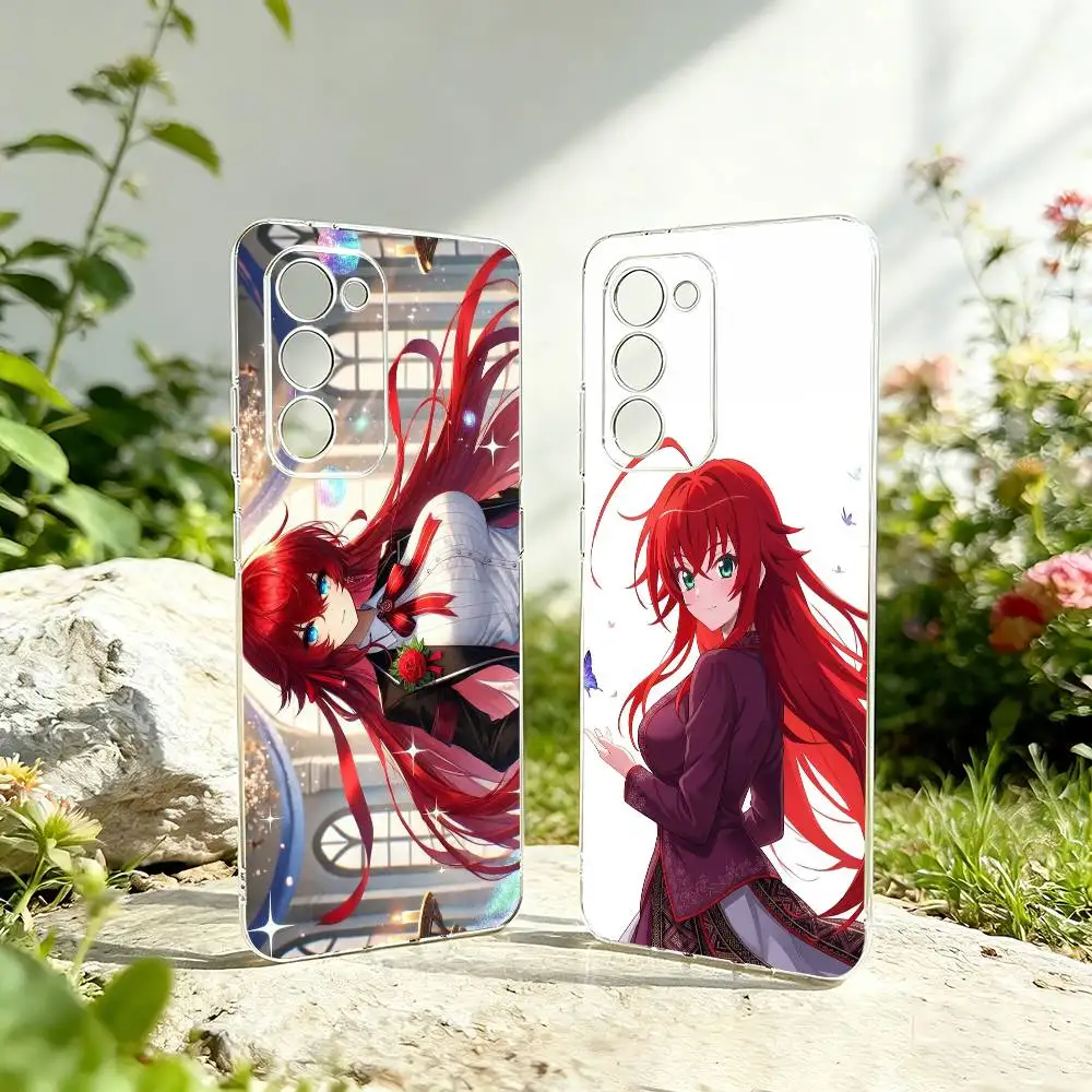 R-Rias Gremory High School DxD Phone Case For Samsung Galaxy A73,A72,A71,A70,A53,A52,A51,Soft Silicone Transparent Cover