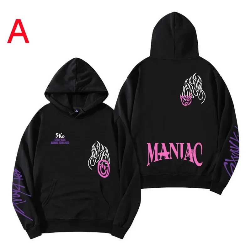 Kpop Stray Kids MANIAC North American World Tour Concert Official same model Hoodie Unisex Casual Pullover Coat Tops