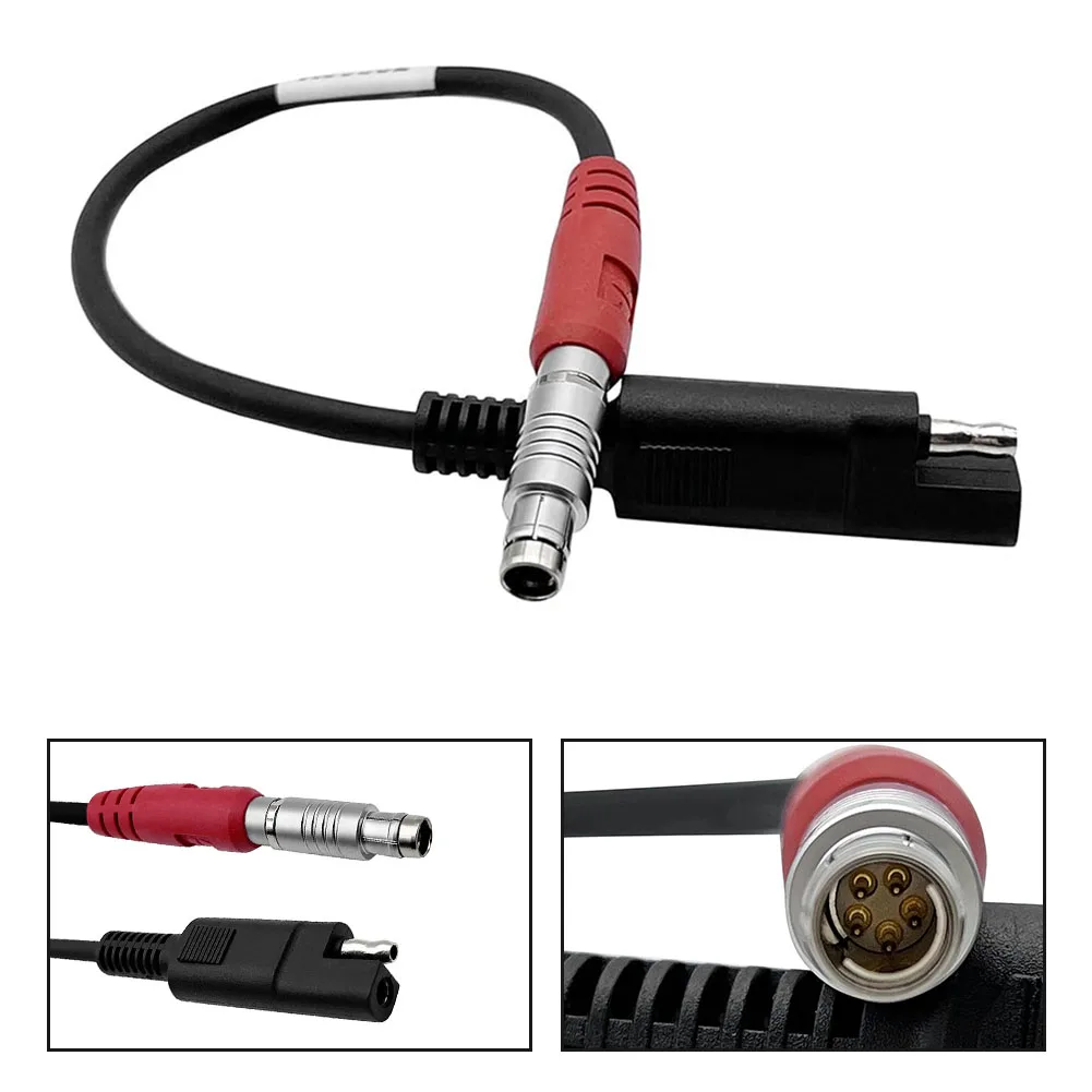 محول A00302 5 Pin SAE وصلة إمداد الطاقة بطول 33 سم مادة ABS لون الجسم الأسود متوافق مع GA GB