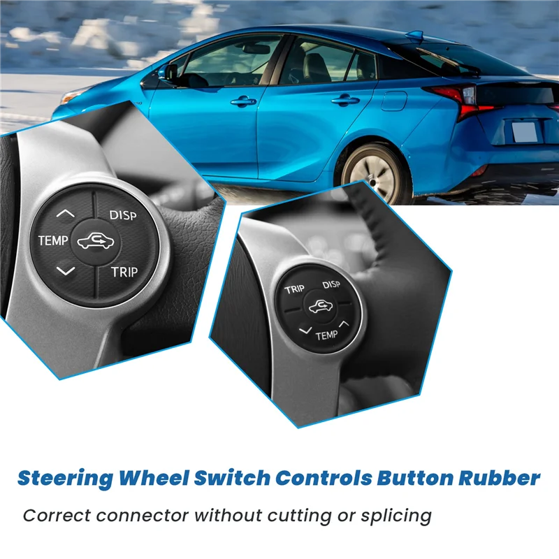 

1 пара многофункциональных кнопок на руле, кнопка управления Prius C Aqua, кнопка для Toyota Prius 30 XW30 2009-2015