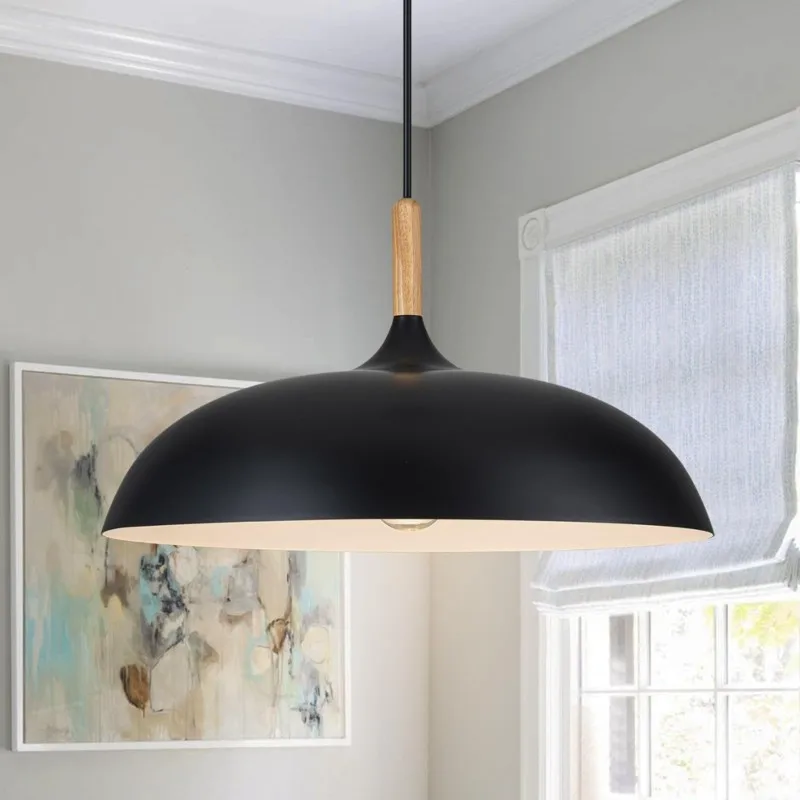 

ABFU-Kitchen Light Fixtures Dimmable Ceiling Light Pendant Lights Hanging Lamp For Dining Room Bedroom Foyer Entryway