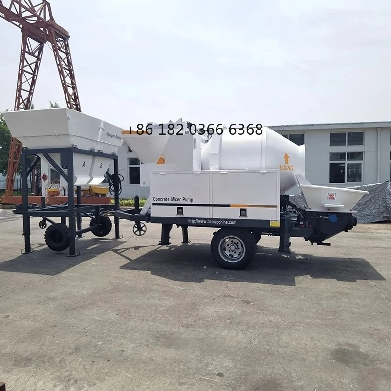 خلاطة خرسانة متنقلة مخصصة مع م - مراجعة Concrete Mixer Machine وسعره