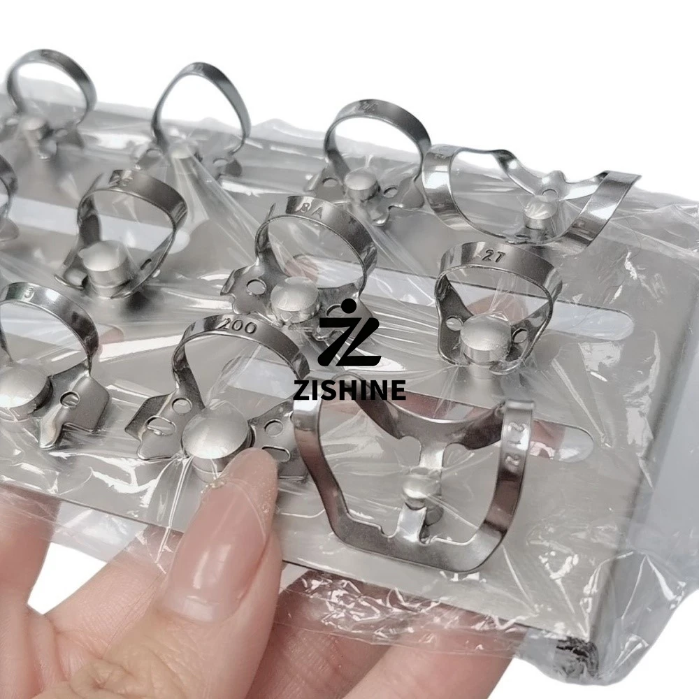 Stainless Steel Dental Rubber Dam Clamps Set with Tray or Tray Only Autoclavable Storage Organizer Holder Rack