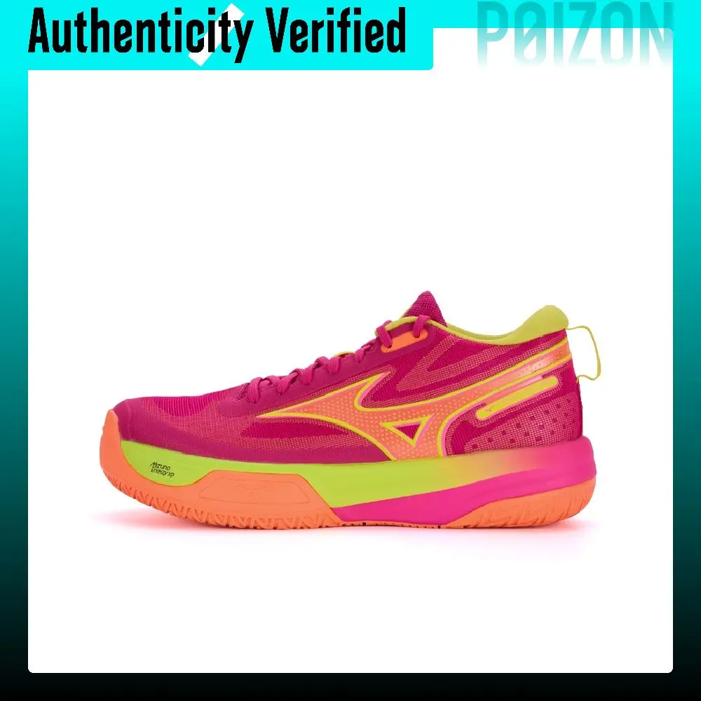 Mizuno NEO JUMP Cushioning Slip Resistant Abrasion Resistant Low top Volleyball Shoes Unisex Neon Orange V1GA259942