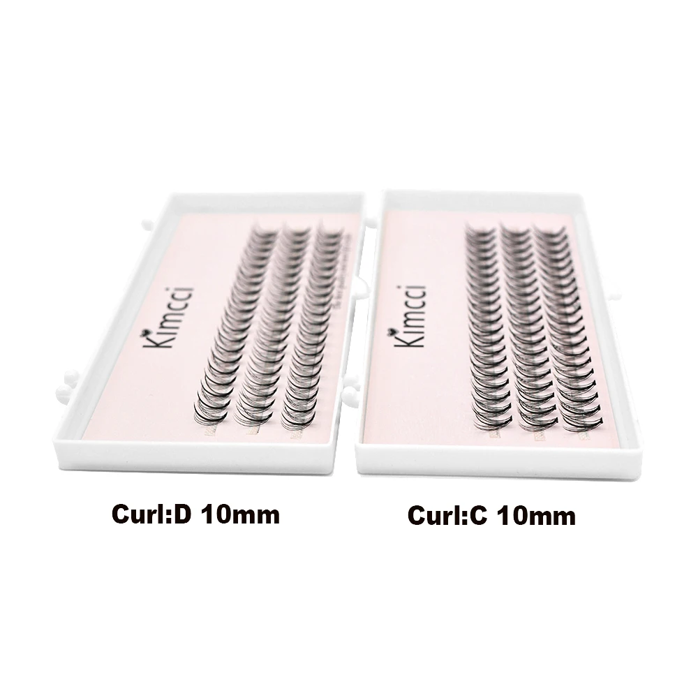 kimcci Professional Makeup 60 clusters Personal Cluster Eyelash Single tuft of M sandwich eyelash Grafting False Eyelashes