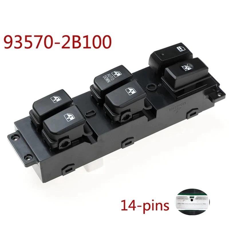 93570-2B100 935702B100 Car Front Left Electric Window Switch Button For Hyundai Santa Fe Cm 2007-2011