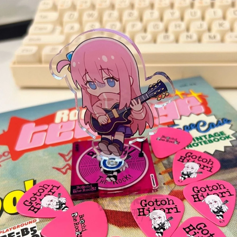 Mini Soporte Acrílico Giratorio de Gotoh Hitori de Bocchi the Rock, Modelo de Anime, Adorno de Escritorio, Accesorio de Cosplay, Regalo de Cumpleaños