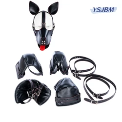 YSJBM Dog Bondage Kits with Fetish Slave Elbow Knee Restrain Crawl Protective Gear for Couple Adult Games Erotic Sex Toys