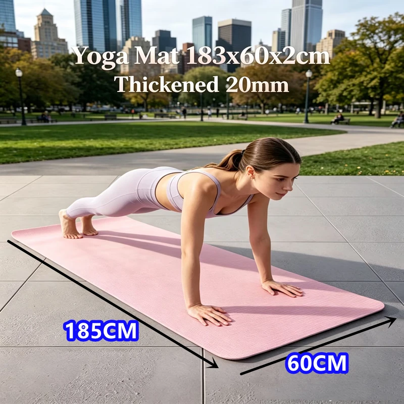183cm Moisture-proof Outdoor Non-Slip 20MM Thick Widening By 60cm Yoga Mat Length Durable Camping Picnic Mat Fitness Workout