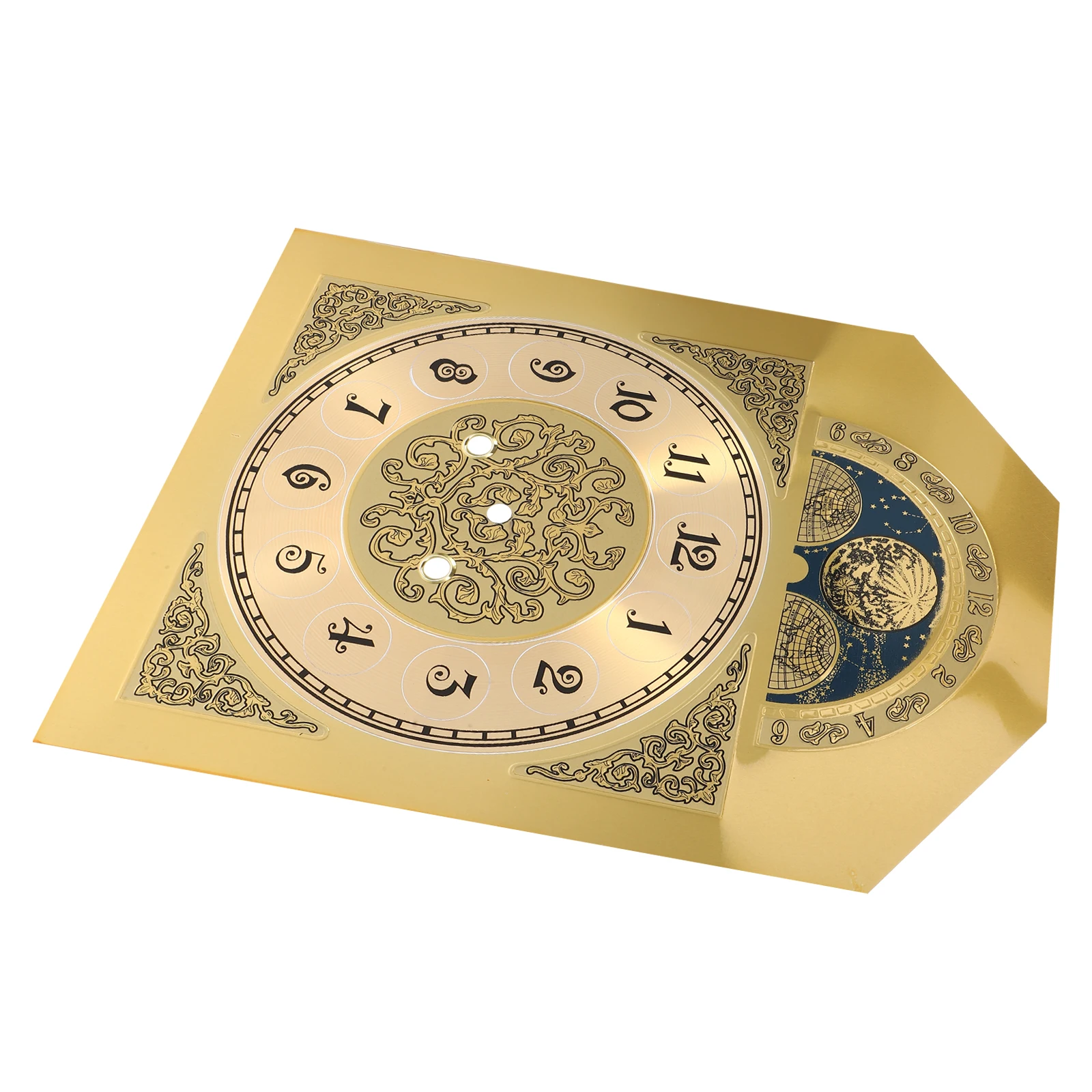 

Quartz Clock Movement Metal Wall Dial Replacement Arabic Numerals DIY Clock Face Plate Parts Home Decor Stylish Design