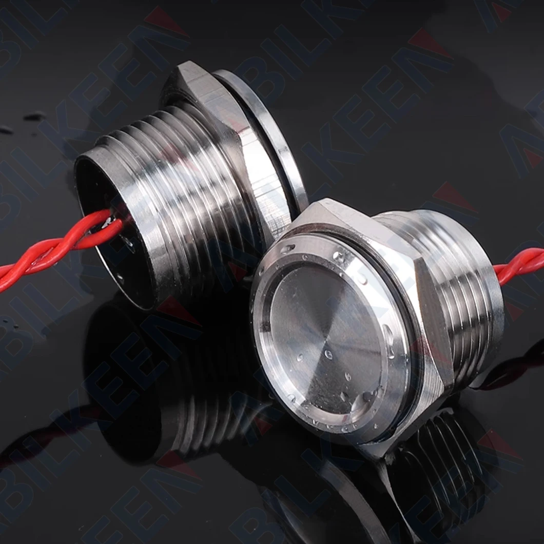 

ABILKEEN 16MM Stainless Steel Piezo Electric Switch 1NO Momentary/Latching Touch Pressure-Sensitive Switch IP68 Waterproof