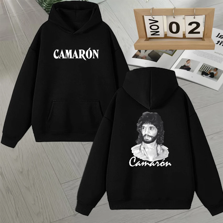 

Popular fashion Camaron De La Isla Flamenco Premium Graphics Print Hoodie Unisex vintage Sweatshirt Men Women Fleece pullover