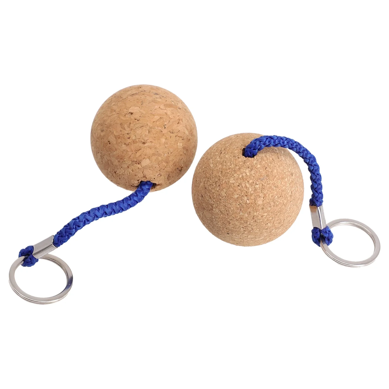 2 Stück 50 mm schwimmende Korkkugel-Schlüsselanhänger, Segelboot-Schwimmkörper, schwimmendes Seil, ultraleichter Holz-Schlüsselanhänger, Kajak-Zubehör – Detail 27