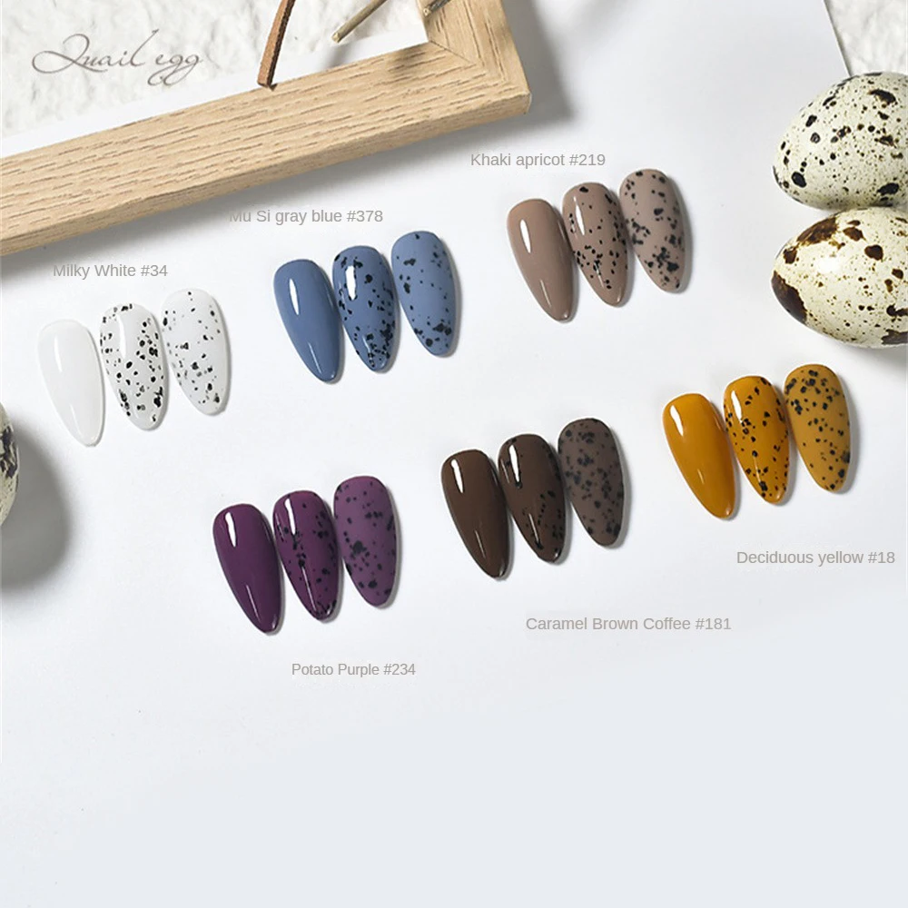 Safety And Environmental Protection Eggshell Nail Polish Lasting Quail Egg Shell Glue Easy To Remove Small Eggshell Glue Uv Gel