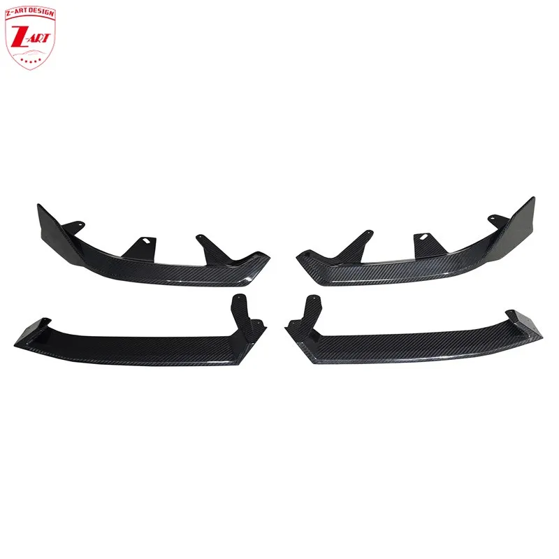 Z-ART G60 Dry Carbon Fiber Front Lip for BMW G60 Prepreg Carbon Fiber Front Spoiler for BMW all New 5 Series 2024+