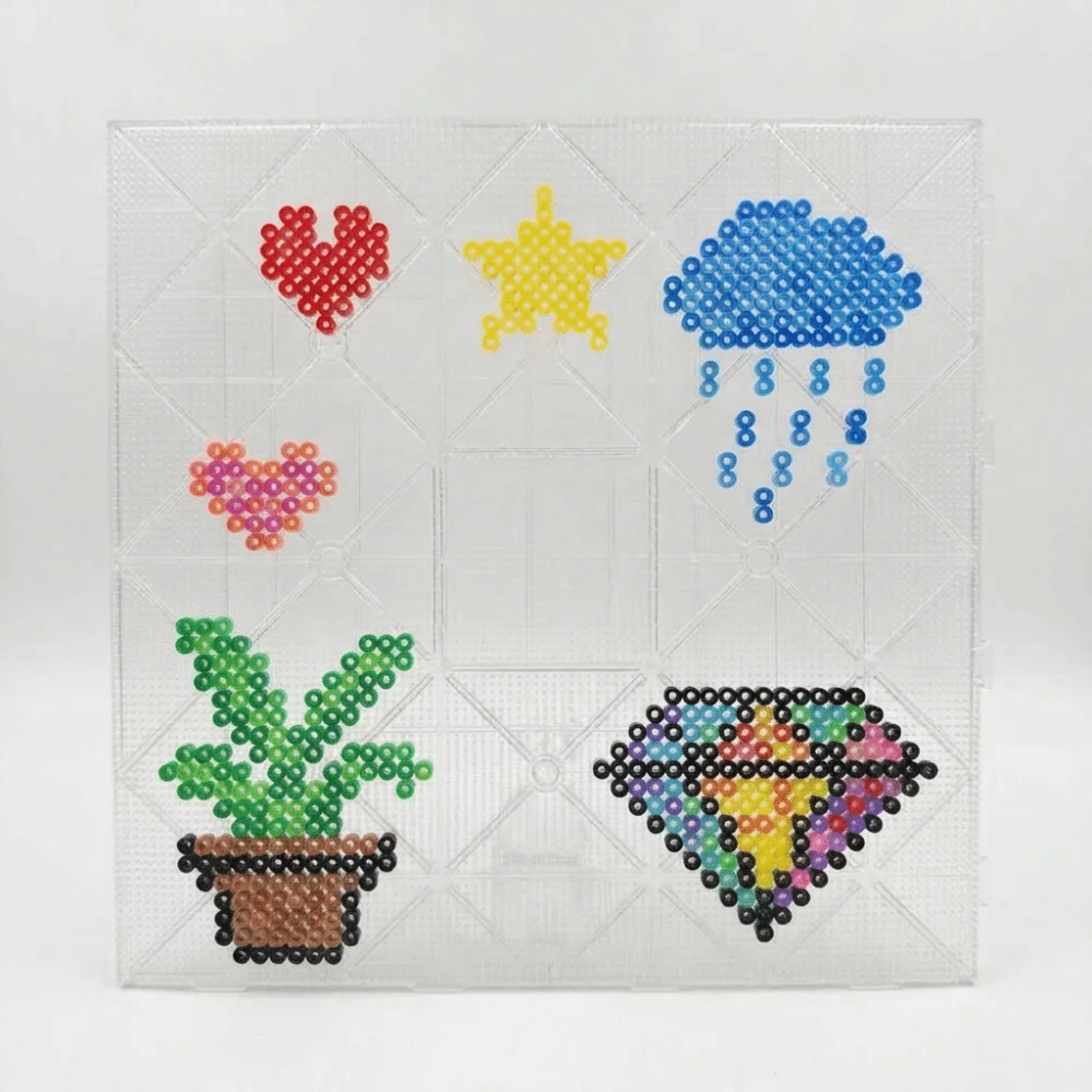 104x104 Pins Fuse Beads Pegboards 2.6mm Beads Heat Resistant Hama Beads Pegboards Creative Reusable Perler Beads Boards