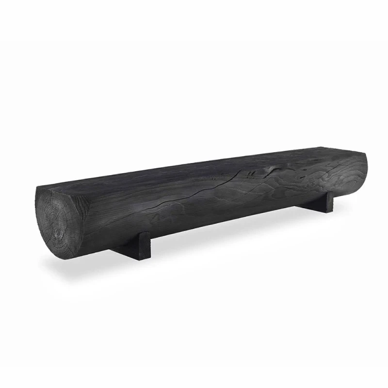 Nordic personality pure solid wood round bench creative hotel yoga studio resting bench