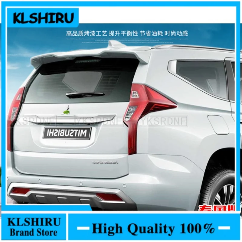 Fit FOR Mitsubishi Pajero Sport ABS Plastic Rear Trunk Wing SPOILER FOR Mitsubishi Pajero SPOILER 2016 2017 2018 2019 2020 2021