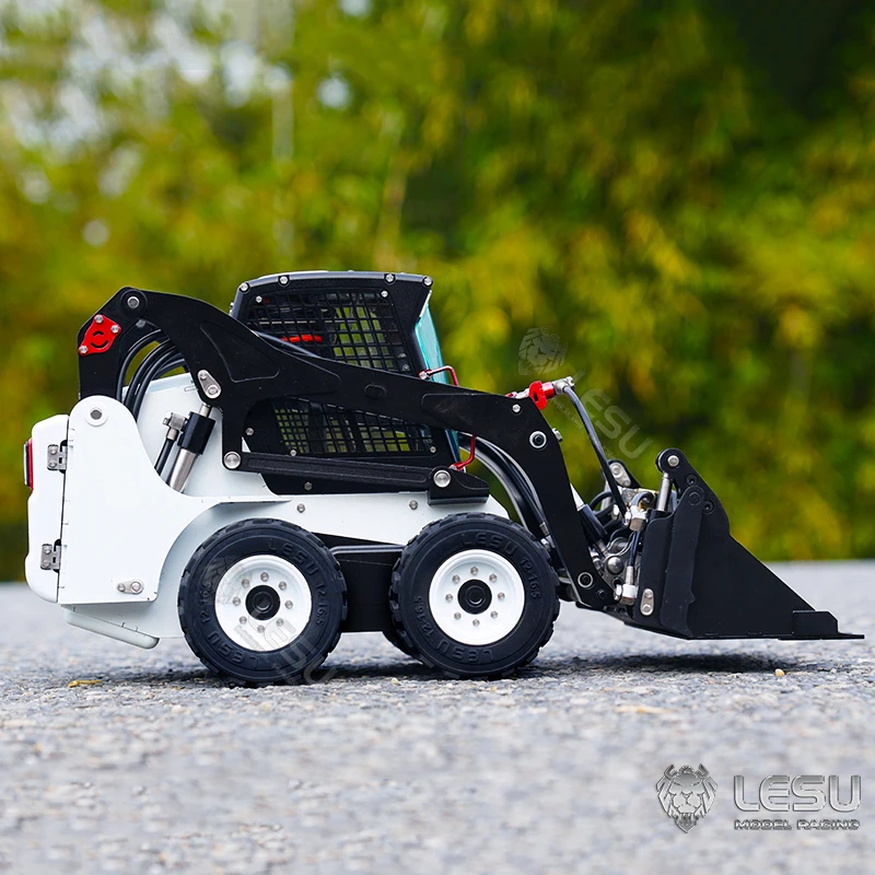 LESU 1/14 Aoue Lt5H Wheeled Skid-Steer RC Hydraulic Loader Model Sound Lights Outdoor Toys TH20001