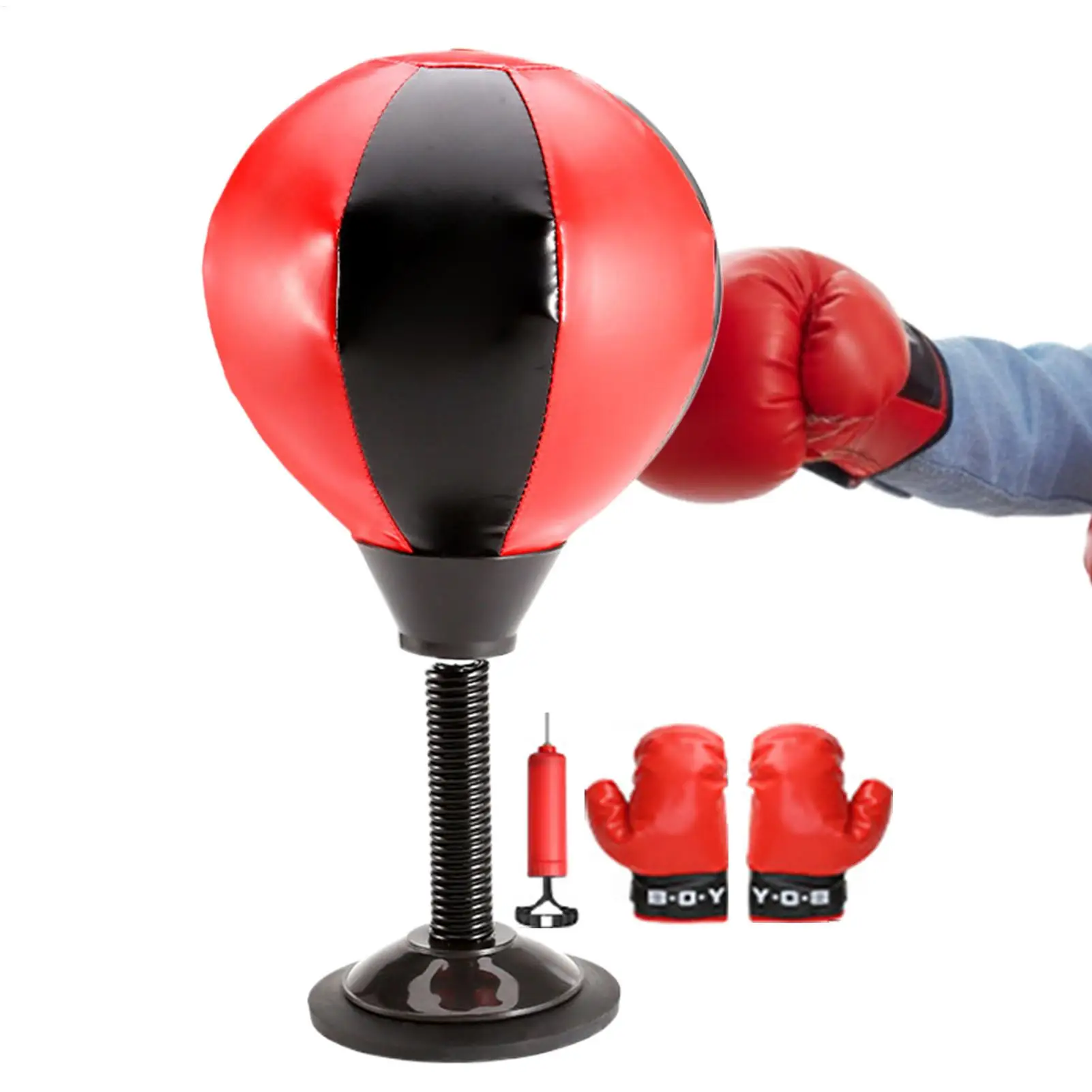 

Надувной домашний боксерский мяч на присоске для всех возрастов, антистресс для стола или стены, для детей, подростков и взрослых, для учебы и игр