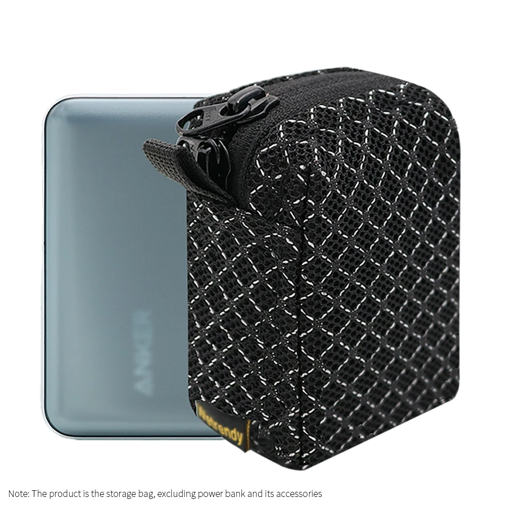 

Portable Power Source Bag for Anker A1638 45W Power Bank Breathable Bag A1638 Travel Carrying Ventilate Case