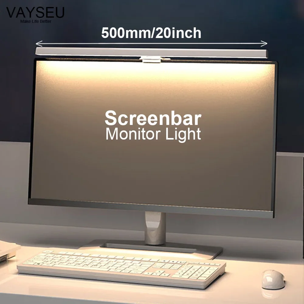 Monitor Light Bar 500MM LED Screenbar Monitor Lamp 5W 5V CCT Changeable Dimmable PC Computer Screen Bar Ligthing