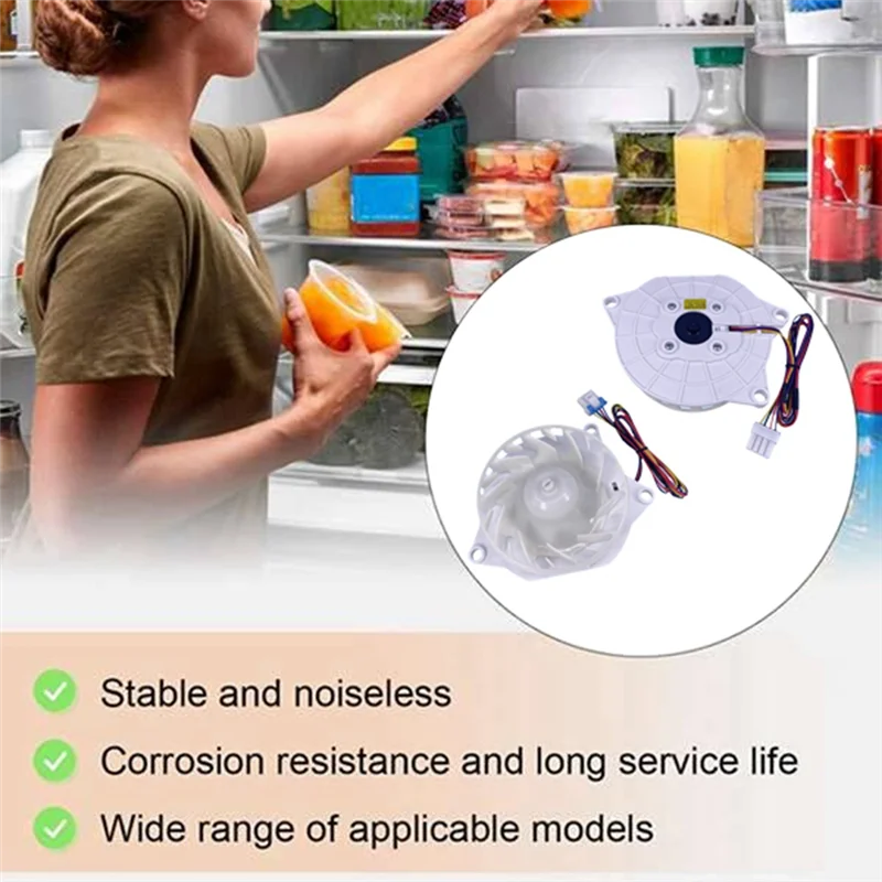 

【Buy It Now】EAU63503702 Refrigerator Evaporator Fan Motor For Fridge AREL2110RA Cooling Fan Motor Replacement Part DC 12V