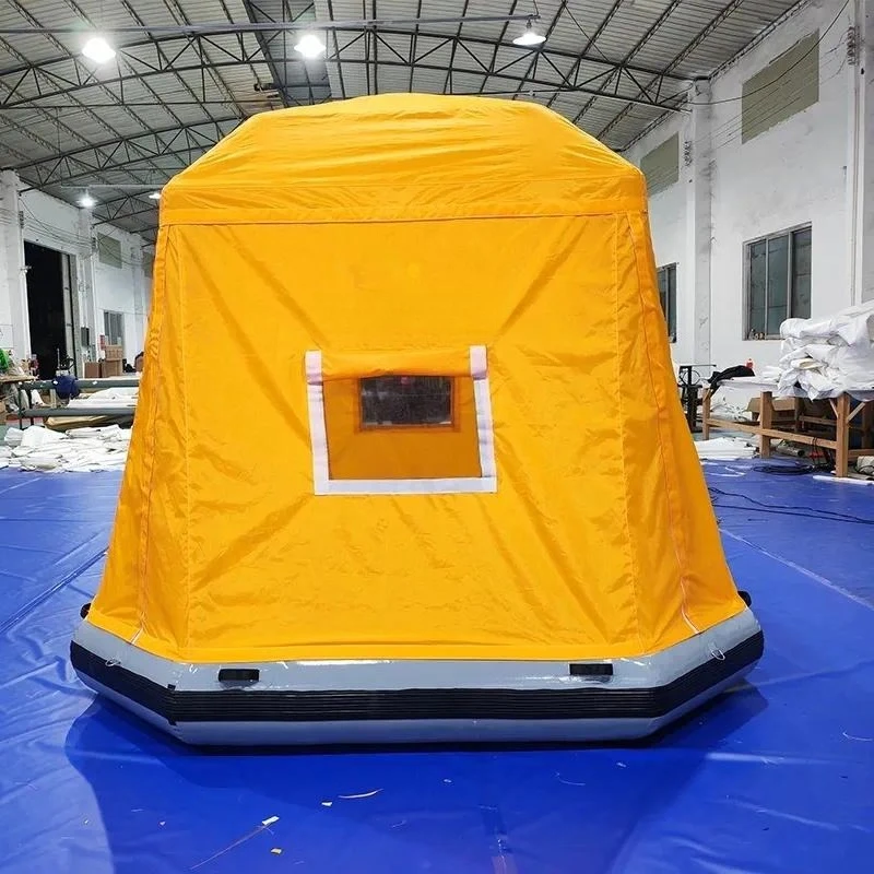 Inflatable Floating Tent for Water Camping Shoal Raft Boat Summer Water Game Equipment Outdoor Inflatable Shelter
