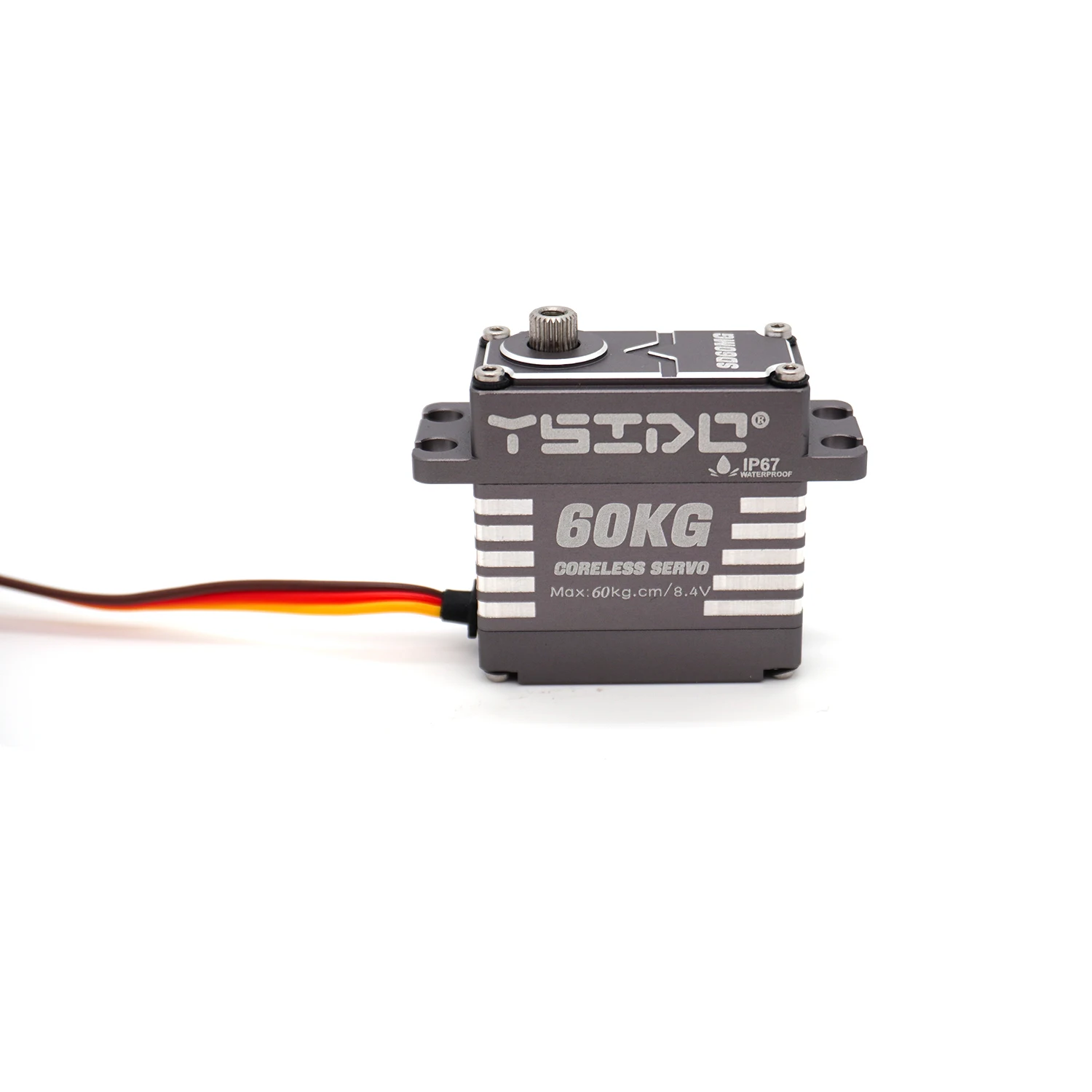 YSIDO ブラシレスデジタルサーボ 60KG 防水 RC サーボモーター メタルギア 1/8 1/10 RC クローラーカー Traxxas Scx10 ロボットパーツ用