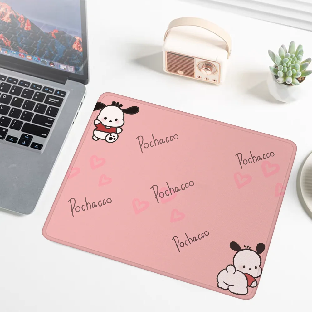 Sanrio Kawaii Pochacco Small Mouse Pad Cute Gaming Anime Mouse Mat Gamer Mausepad Pad on the Table Pc Accessories Deskmat Mats