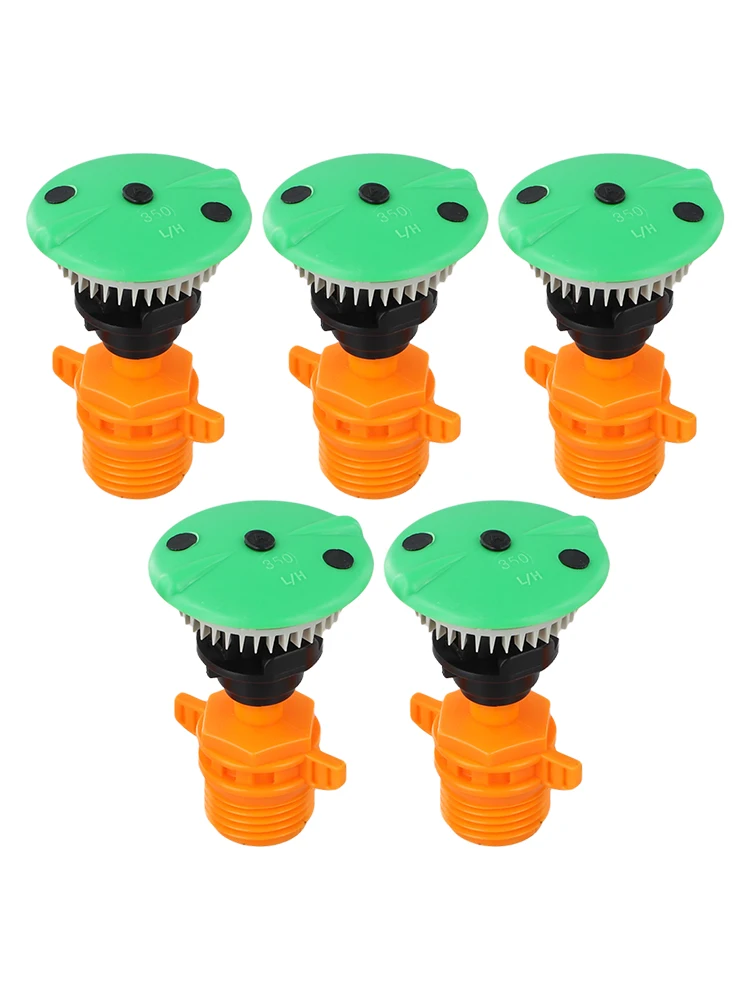 5PC Automatic Sprinkler System for Vegetable Gardens and Lawns with Rotating Nozzle Design for Efficient Water Distribution