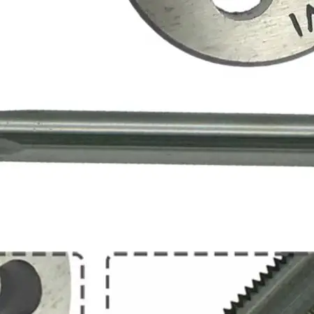 Reliable 8V1 32 Thread Straight Groove Tap & Die Set, Material, for ideal for Tire Valve Applications, 2pcs Set